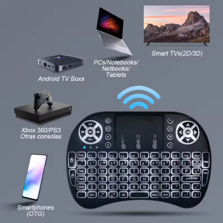 Mini clavier sans fil smart tv