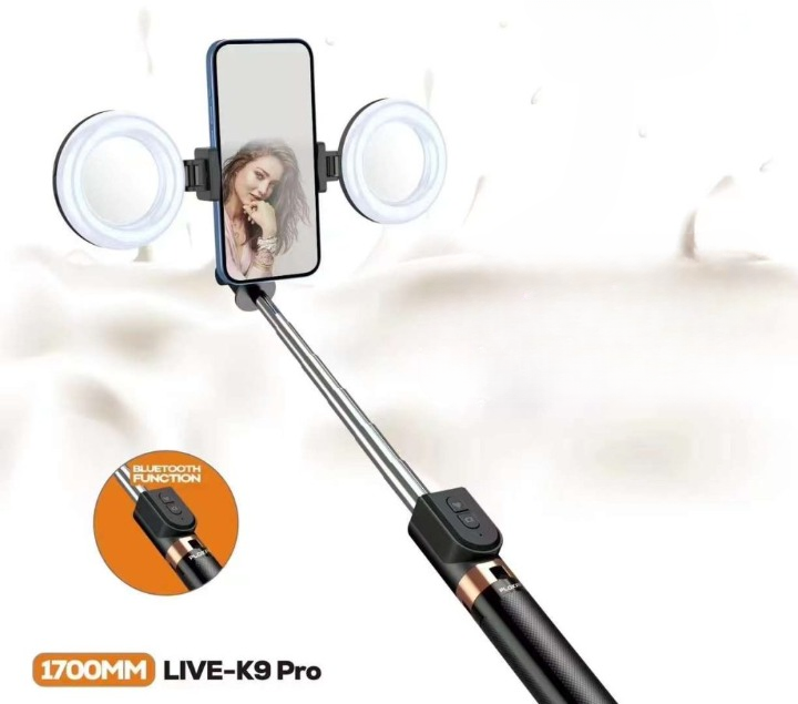 Selfie Stick Tripod Plokama K9 Pro.